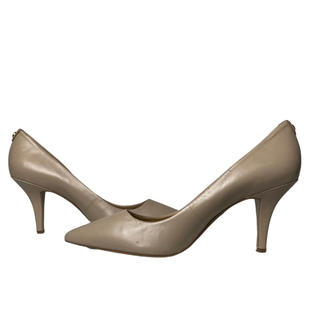 Michael Kors Nude Leather Pointed Toe Pumps Size 9
